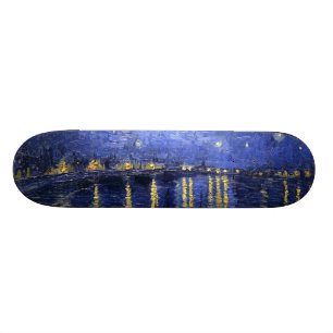 Van Gogh: Sterrennacht aan de Rhône Skateboard