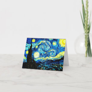 Van Gogh - Sterrennacht Bedankkaart