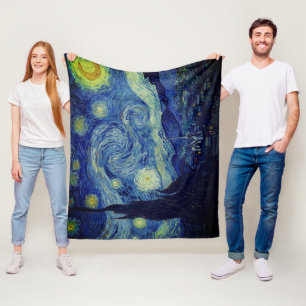 Van Gogh Sterrennacht Beddengoed Set Fleece Deken