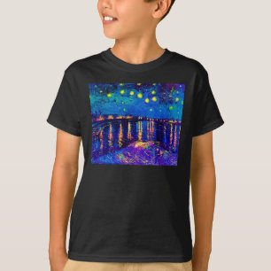Van Gogh - Sterrennacht boven de Rhône Pop Art T-shirt