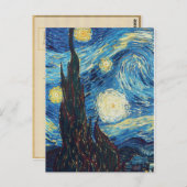 Van Gogh Sterrennacht Classic Impressionisme Kunst Briefkaart (Voorkant / Achterkant)