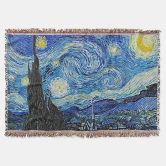 Van Gogh - Sterrennacht Deken (Voorkant)