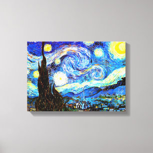 Van Gogh Sterrennacht Fine Art Canvas Afdruk