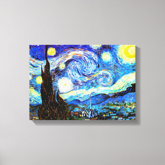 Van Gogh Sterrennacht Fine Art Canvas Afdruk