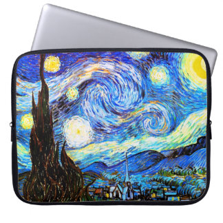 Van Gogh Sterrennacht Fine Art Laptop Sleeve