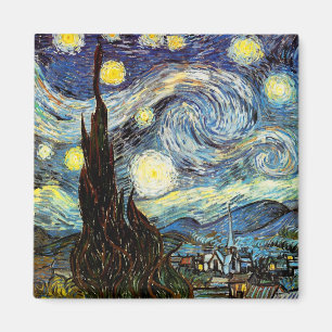 Van Gogh Sterrennacht Fine Art Magneet
