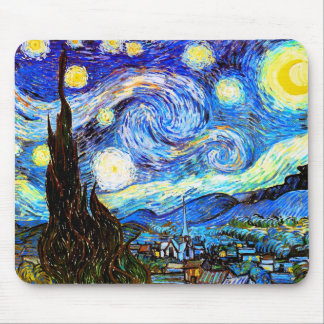Van Gogh Sterrennacht Fine Art Muismat