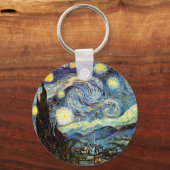 Van Gogh Sterrennacht Fine Art Sleutelhanger (Voorkant)