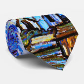 Van Gogh Sterrennacht Fine Art Stropdas (Opgerold)