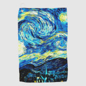 Van Gogh - Sterrennacht Golfhanddoek (Voorkant)