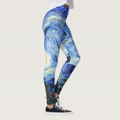 Van Gogh Sterrennacht Impressionisme Druk Leggings (Rechts)