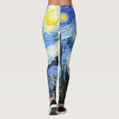 Van Gogh Sterrennacht Impressionisme Druk Leggings (Achterkant)
