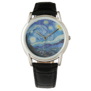 Van Gogh Sterrennacht. Impressionisme  kunst Horloge