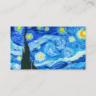 Van Gogh Sterrennacht Informatiekaartje