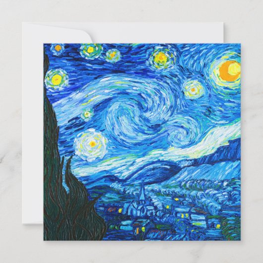 Van Gogh Sterrennacht Kaart (Voorkant)