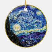 Van Gogh, Sterrennacht, Keramisch Ornament (Achterkant)