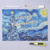Van Gogh - Sterrennacht Kerst van de Kerst Tissuepapier (Craft)