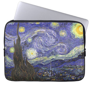 Van Gogh Sterrennacht,  kunstlandschap Laptop Sleeve
