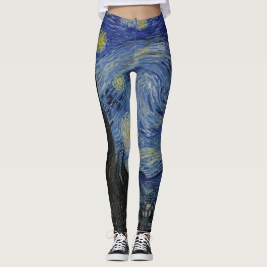 Van Gogh - Sterrennacht Leggings (Voorkant)