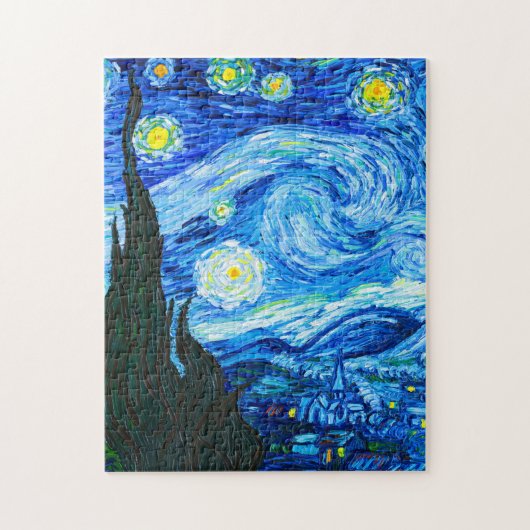 Van Gogh Sterrennacht Legpuzzel (Verticaal)