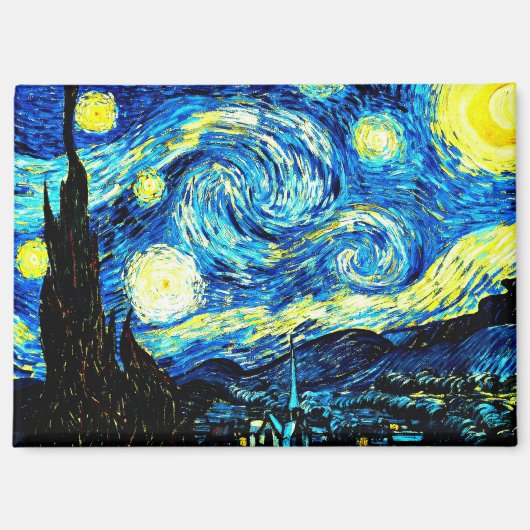 Van Gogh - Sterrennacht Magneet (Voorkant)