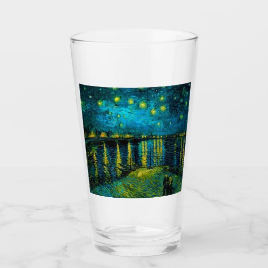 Van Gogh Sterrennacht over de Rhône Glas (Voorkant)