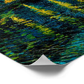 Van Gogh Sterrennacht over de Rhône Poster (Hoek)