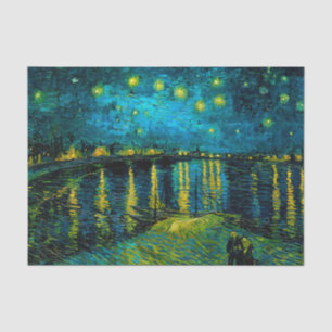 Van Gogh Sterrennacht over de Rhône Tissuepapier