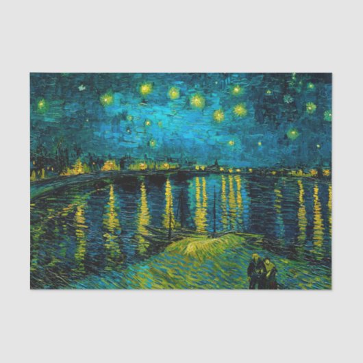 Van Gogh Sterrennacht over de Rhône Tissuepapier (Voorkant)