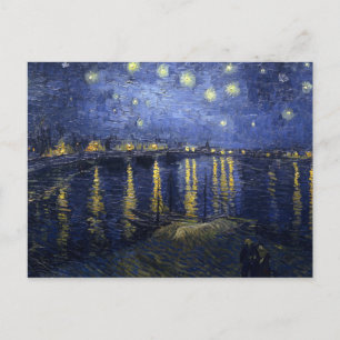 Van Gogh   Sterrennacht over de Rijn   1888 Aankondigingskaart