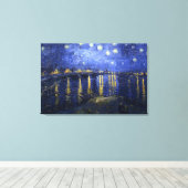 Van Gogh: Sterrennacht over de Rijn Canvas Afdruk (Insitu (Houten vloer))