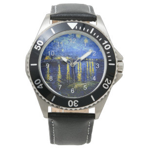Van Gogh - Sterrennacht over de Rijn Horloge
