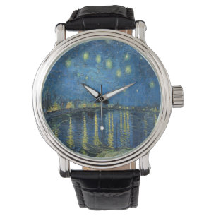Van Gogh Sterrennacht over de Rijn Horloge