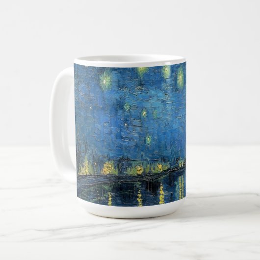 Van Gogh Sterrennacht over de Rijn Koffiemok (Voorkant links)