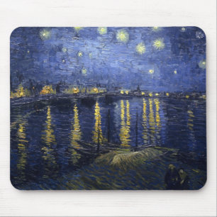 Van Gogh Sterrennacht over de Rijn Muismat