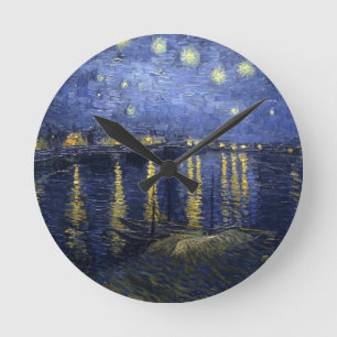 Van Gogh Sterrennacht over de Rijn Ronde Klok