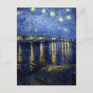 Van Gogh Sterrennacht over Rhone Briefkaart