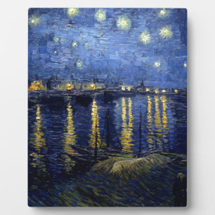 Van Gogh Sterrennacht over Rhone Fotoplaat