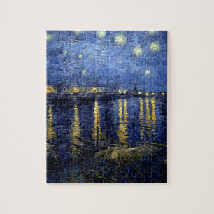 Van Gogh Sterrennacht over Rhone Legpuzzel
