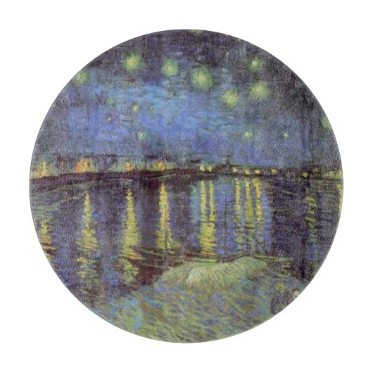 Van Gogh Sterrennacht over Rhone Snijplank (Voorkant)
