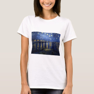 Van Gogh Sterrennacht over Rhone T-shirt