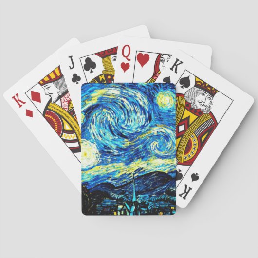 Van Gogh - Sterrennacht Pokerkaarten (Achterkant)