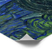 Van Gogh Sterrennacht Poster (Hoek)