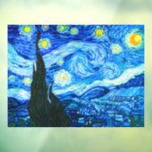 Van Gogh Sterrennacht Raamsticker (Vel 3)
