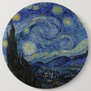 Van Gogh Sterrennacht Ronde Button 6,0 Cm