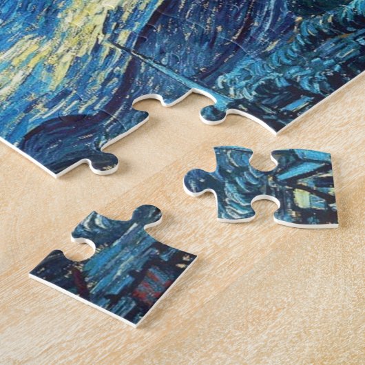 Van Gogh Sterrennacht schilderen Legpuzzel (Zijkant)