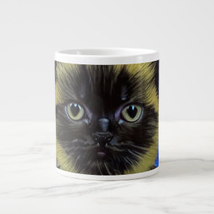 Van Gogh Sterrennacht Siamese kat Extra Grote Beker
