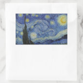 Van Gogh - Sticker rectangulaire étoilé (Sac)