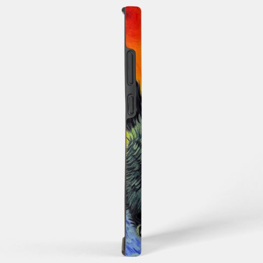 Van Gogh Stijl Kat Zonsondergang Strand Samsung Galaxy Hoesje (Rechterkant)