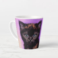 Van Gogh Stijl Paarse kat